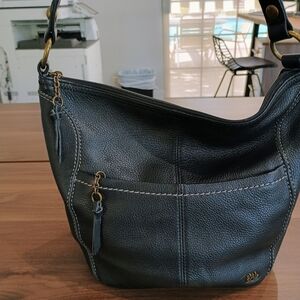 The Sak Black Leather Shoulder Bag